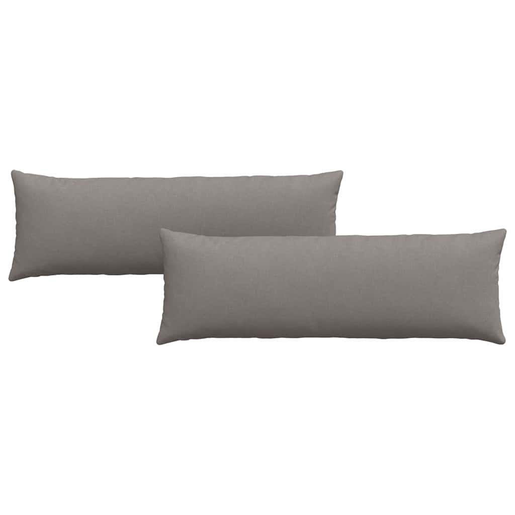 Sofa Pillows 2 pcs Taupe 120 x 40 cm Fabric
